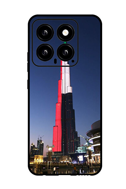 Theodor غطاء حماية مضاد للخدش والصدمات لهاتف شاومي 14 مع علم الإمارات العربية...