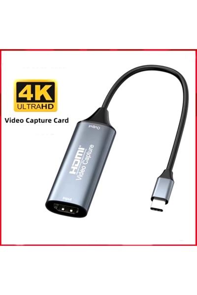 gaman 4K Video Capture Card HDMI to Type-C Pc Computer Video Adapter Converter