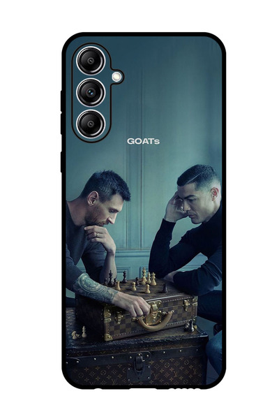 Theodor جراب واقٍ مضاد للخدش والصدمات لهاتف سامسونج جالاكسي F15، تصميم شطرنج ...