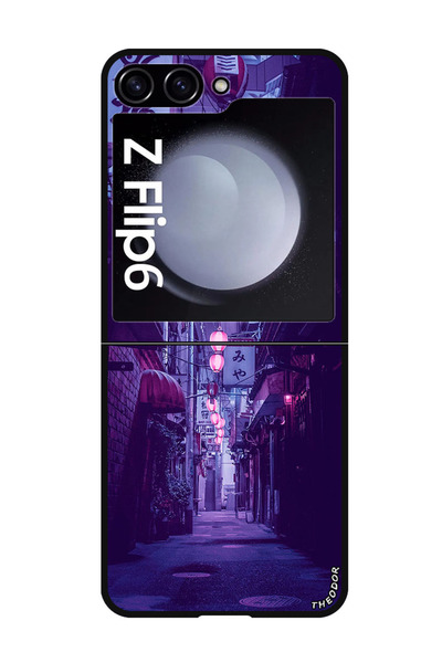 Theodor جراب واقٍ مضاد للخدش والصدمات لهاتف Samsung Galaxy Z Flip 6، ضوء آخر
