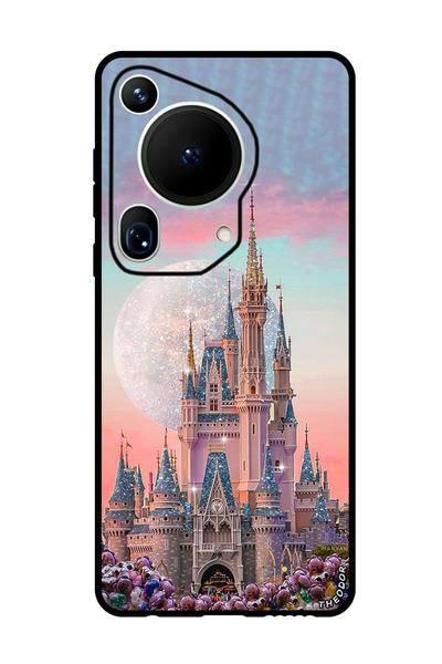 Theodor جراب واقٍ مضاد للخدش والصدمات لهاتف هواوي بيورا 70 ألترا بتصميم قلعة ...