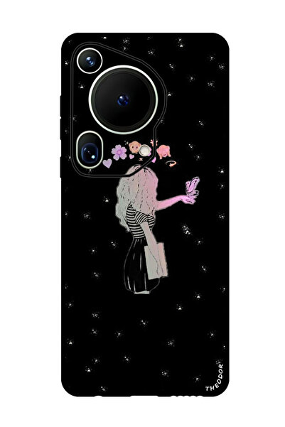 Theodor جراب واقٍ مضاد للخدش والصدمات لهاتف هواوي بيورا 70 ألترا جيرل بوت