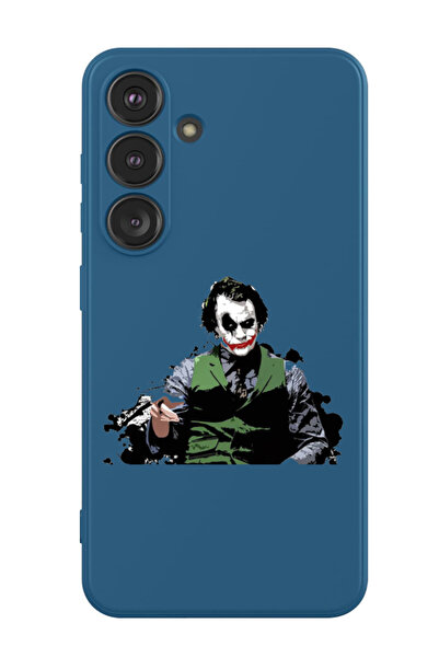 Theodor غطاء حماية سائل من السيليكون المقاوم للصدمات لهاتف سامسونج جالاكسي S24 بلس (أزرق) - جوكر بوينتنج