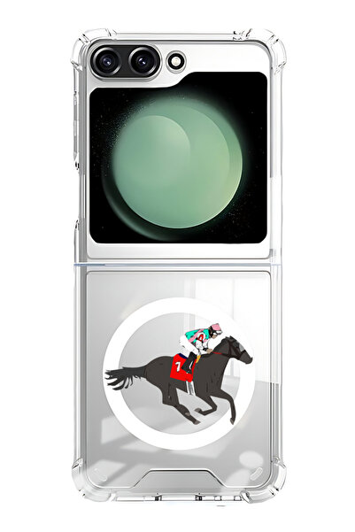 Theodor غلاف لهاتف Samsung Galaxy Z Flip 6 متوافق مع MagSafe، غطاء ممتص للصدم...