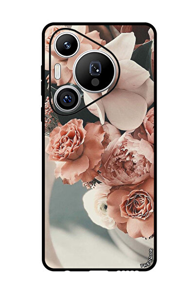 Theodor جراب واقٍ مضاد للخدش والصدمات لهاتف هواوي بيورا 70 برو بلس - لون وردي خوخي