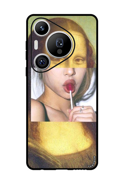 Theodor جراب واقٍ مضاد للخدش والصدمات لهاتف هواوي بيورا 70 برو بلس موناليزا لولي بوب