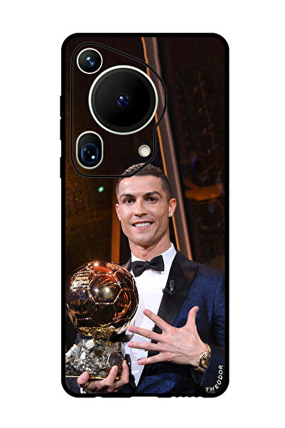 Theodor جراب واقٍ مضاد للخدش والصدمات لهاتف هواوي بيورا 70 ألترا رونالدو تروفي