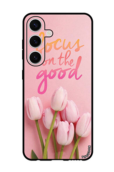 Theodor جراب واقٍ مضاد للخدش والصدمات لهاتف Samsung Galaxy S24 التركيز على الخير