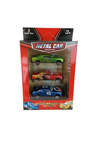 BEREN مجموعة سيارات معدنية مكونة من 3 قطع، تصميم ممتع وعصري للأطفال