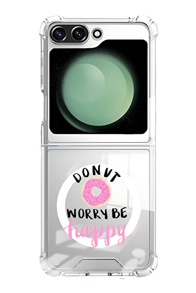 Theodor غلاف لهاتف Samsung Galaxy Z Flip 6 متوافق مع MagSafe، جراب مقاوم للصد...