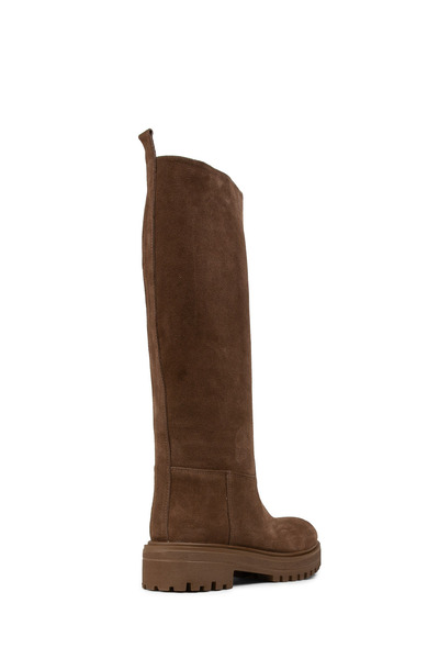 Deery Women's Genuine Suede Brown Boots
