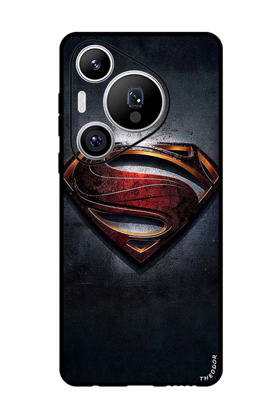 Theodor جراب واقٍ مضاد للخدش والصدمات لهاتف هواوي بيورا 70 برو بلس سوبر مان