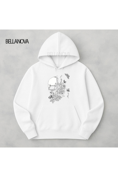 bellanova Κορυφαίας ποιότητας Unisex Φούτερ με κουκούλα και 3 κλωστές