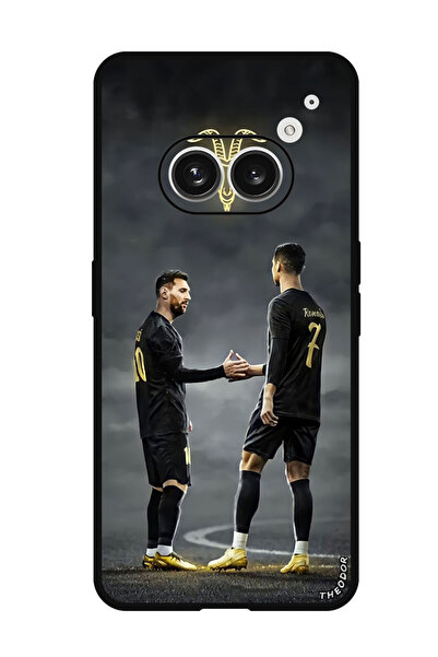 Theodor جراب واقٍ مضاد للخدش والصدمات لهاتف Nothing Phone (2a) ميسي رونالدو ا...