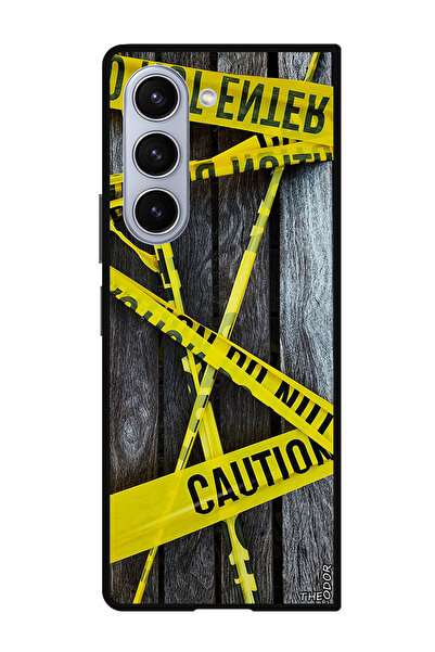 Theodor جراب حماية لهاتف سامسونج جالاكسي زد فولد 6 barricade_tape_tape_yellow