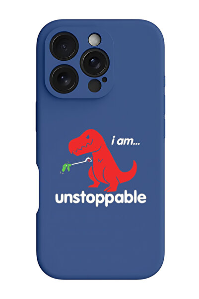 Theodor غطاء حماية سيليكون سائل مقاوم للصدمات لجهاز iPhone 16 Pro باللون الأز...