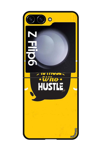 Theodor جراب واقٍ مضاد للخدش والصدمات لهاتف Samsung Galaxy Z Flip 6 أشياء جيدة