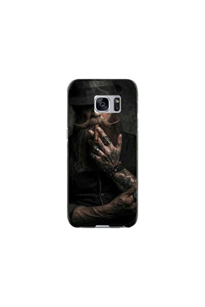 Atlas Husa personalizata si Folie de Silicon Samsung Galaxy S7 Edge, Beard Ma...