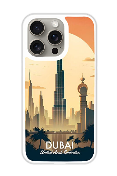 Theodor غطاء حماية لهاتف أبل آيفون 15 برو دبي 2 (مصد أبيض)