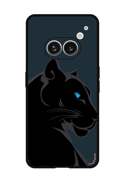 Theodor جراب واقٍ مضاد للخدش والصدمات لهاتف Nothing Phone (2a) بتصميم فن النمر