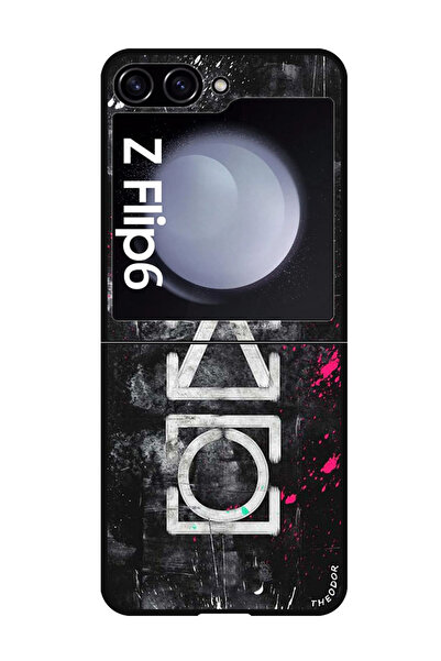 Theodor غطاء حماية مضاد للخدش والصدمات لهاتف سامسونج جالاكسي زد فليب 6 رموز ا...