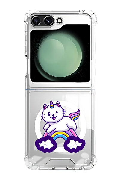 Theodor غلاف لهاتف Samsung Galaxy Z Flip 6 متوافق مع MagSafe، غطاء ممتص للصدم...