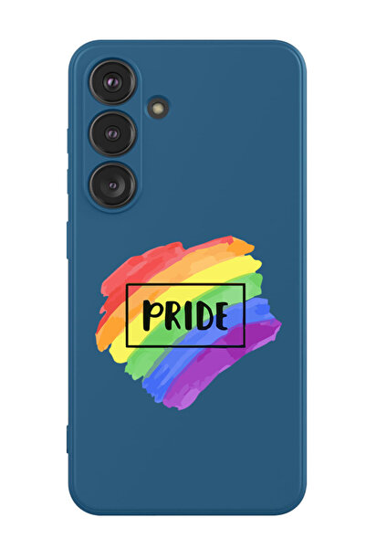 Theodor غطاء حماية سائل من السيليكون المقاوم للصدمات لهاتف سامسونج جالاكسي S24 بلس (أزرق) - برايد