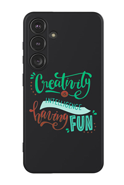 Theodor غطاء حماية سيليكون سائل لهاتف سامسونج جالاكسي S24 بلس (أسود) - الإبدا...