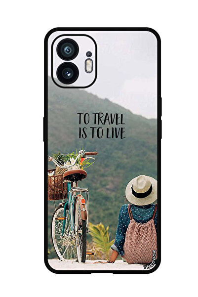 Theodor جراب واقٍ مضاد للخدش والصدمات لهاتف لا شيء (2) السفر هو العيش