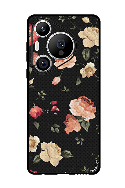 Theodor جراب واقٍ مضاد للخدش والصدمات لهاتف هواوي بيورا 70 برو بلس، لون لوتس ملون