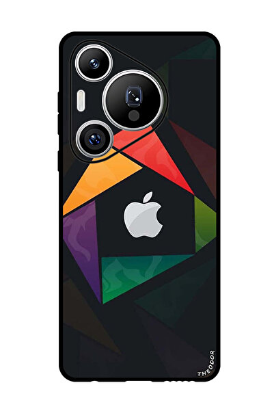 Theodor جراب واقٍ مضاد للخدش والصدمات لهاتف هواوي بيورا 70 برو بلس مثلث الشكل