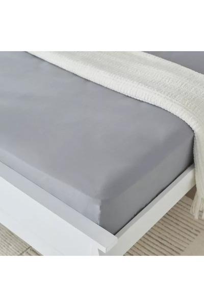 Home Box Derby Solid Microfiber Olympic Queen Fitted Sheet - 160x200+25 cm