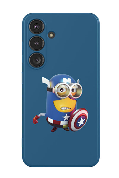 Theodor Protective Liquid Silicone Shockproof Case For Samsung Galaxy S24 (Blue) - captain minion