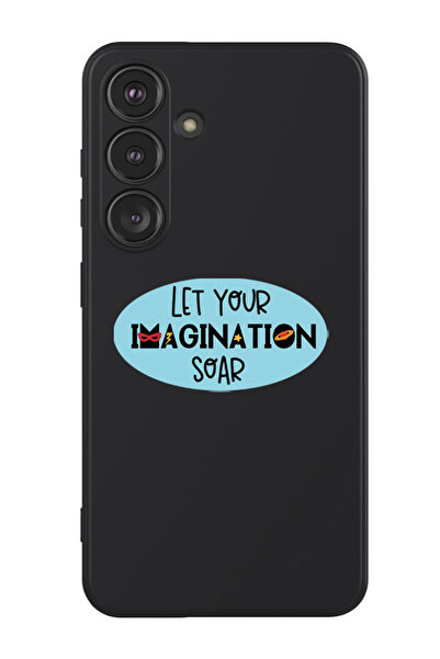 Theodor غطاء حماية سيليكون سائل لهاتف سامسونج جالكسي S24 (أسود) - دع خيالك ينضج