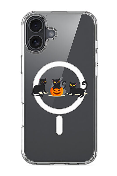 Theodor جراب ماج سيف لهاتف آيفون 16 بلس، غطاء حماية مقاوم للصدمات - قطط، قرع،...