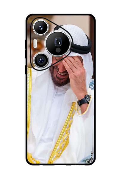 Theodor جراب واقٍ مضاد للخدش والصدمات لهاتف هواوي بيورا 70 برو بلس، MBZ يضحك