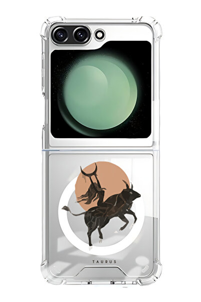 Theodor غلاف لهاتف Samsung Galaxy Z Flip 6 متوافق مع MagSafe، غطاء ممتص للصدم...