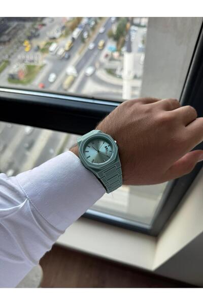 RoseandRoses Mirzen Silicone Men's Wristwatch Turquoise