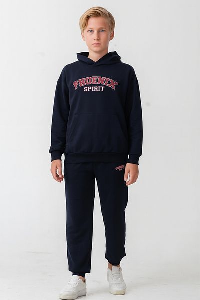 AHENGİM Boys Phoenix Sprit Printed Bottom Top Tracksuit Set Ak7870
