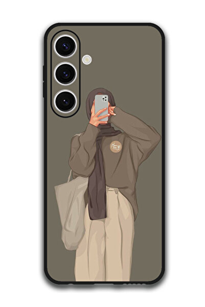 Theodor جراب واقٍ مضاد للخدش والصدمات لهاتف Samsung Galaxy S24 FE صورة فتاة ت...