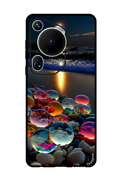 Theodor جراب واقٍ مضاد للخدش والصدمات لهاتف هواوي بيورا 70 ألترا ستون بيتش