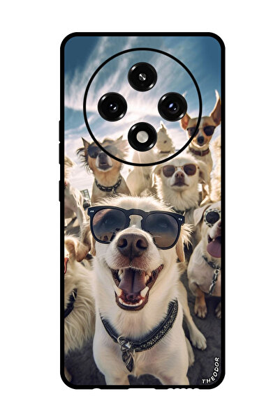 Theodor جراب واقٍ مضاد للخدش والصدمات لهاتف Oppo A3 Pro، كلاب سيلفي