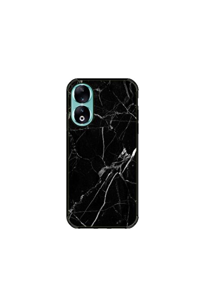 Atlas Husa personalizata si Folie de Silicon pentru Honor 90, Black Marble, S1D1M0229