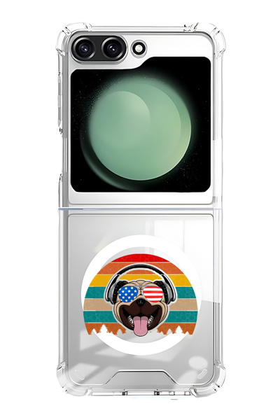 Theodor غلاف لهاتف Samsung Galaxy Z Flip 5 متوافق مع MagSafe، جراب مقاوم للصد...