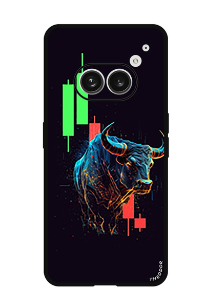 Theodor جراب واقٍ مضاد للخدش والصدمات لهاتف Nothing Phone (2a) Forex Bull