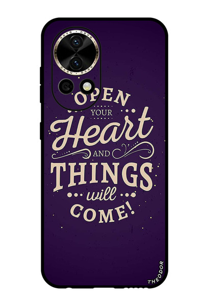 Theodor جراب واقٍ مضاد للخدش والصدمات لهاتف هواوي نوفا 12 افتح قلبك