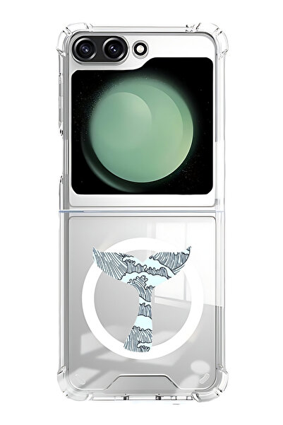 Theodor غلاف لهاتف Samsung Galaxy Z Flip 6 متوافق مع MagSafe، غطاء ممتص للصدم...