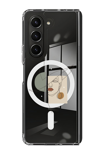 Theodor غلاف لهاتف Samsung Galaxy Z Fold 6 متوافق مع MagSafe، جراب ممتص للصدم...