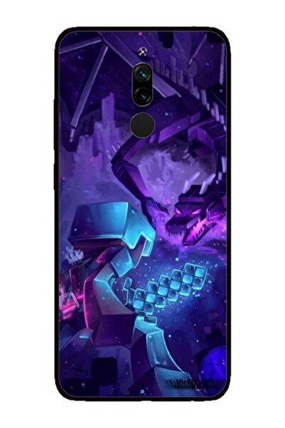 Atlas Husa personalizata si Folie de Silicon Xiaomi Redmi 8, Ender Dragon, mu...