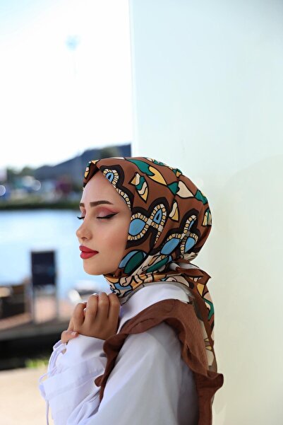 KUQOS Φουλάρι με σχέδιο δάφνης